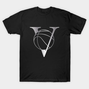 V Basketball Silver T-Shirt